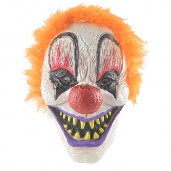 Máscara de Payaso de Vinilo con Decoraciones de Halloween