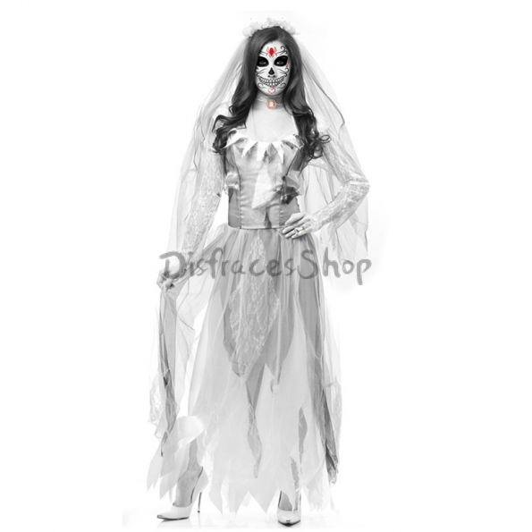 Disfraces Vampiro Novia Fantasma de Terror Traje de Demonio Halloween