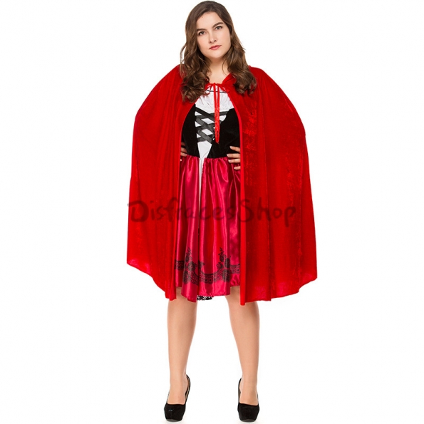 Disfraz de Caperucita Roja Largo para Mujer