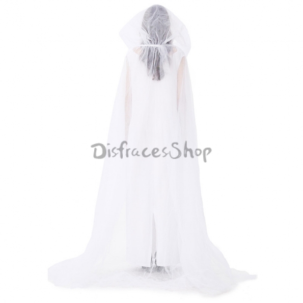 Disfraz De Novia Fantasma, Uniforme Blanco De Halloween, Disfraz