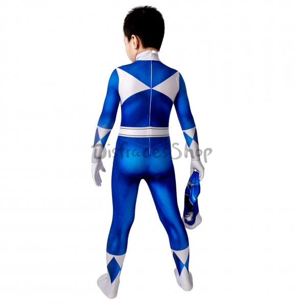 Disfraces de Power Ranger Azul para Niños en Spandex - Personalizado