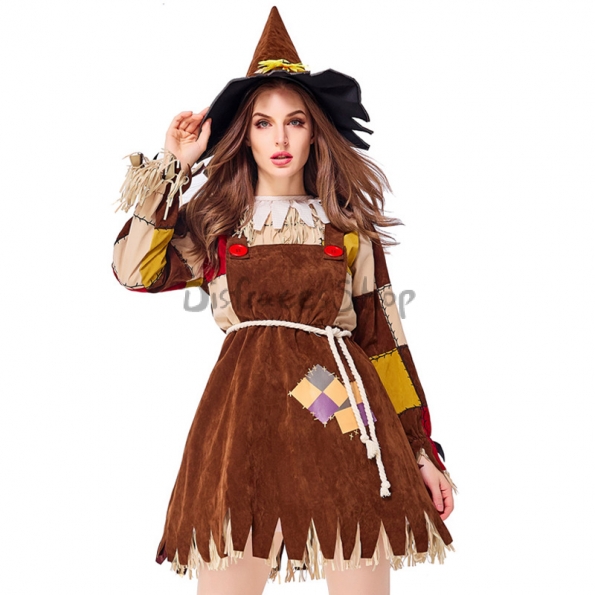 Disfraces Mago de Oz Estilo Muñeca de Paja de Halloween para Mujer