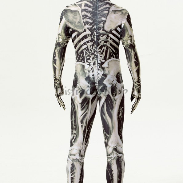 Disfraces Death Skeleton Full Coat de Miedo Halloween