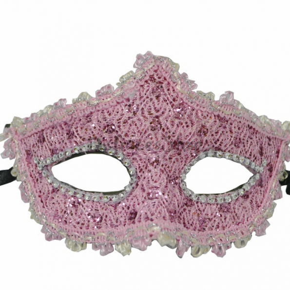 Máscara de Cuero de Diamantes de Imitación de Encaje de Decoraciones de Halloween