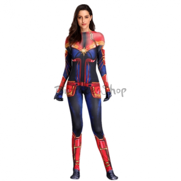 Disfraces Capitán Marvel Juego de Roles de Halloween para Mujer