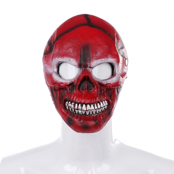Accesorios de Halloween Máscara de Calavera Roja Sangrienta