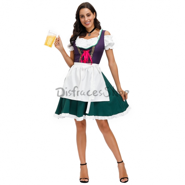Disfraces de Oktoberfest de Munich Beer Maid Festival Estilo Europeo y Americano
