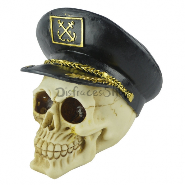 Suministros de Halloween Cráneo de la Policía de la Marina