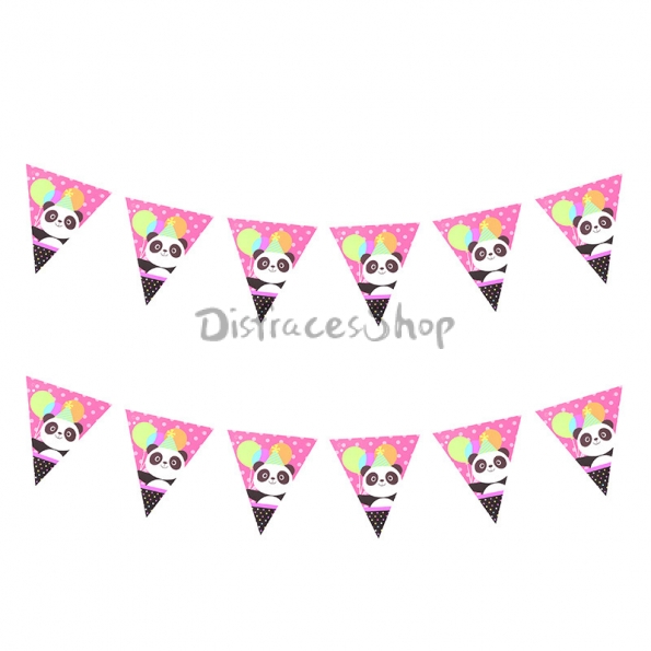 Dibujos Animados Panda Patrón Vajilla Cumpleaños Decoración