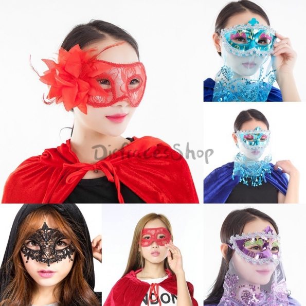Máscara de Encaje Transparente de Decoraciones de Halloween