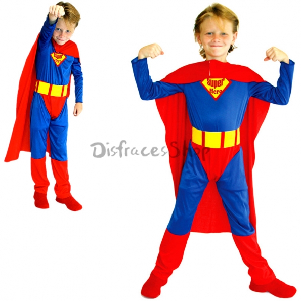 Disfraz de Superhombre para Niños Mallas