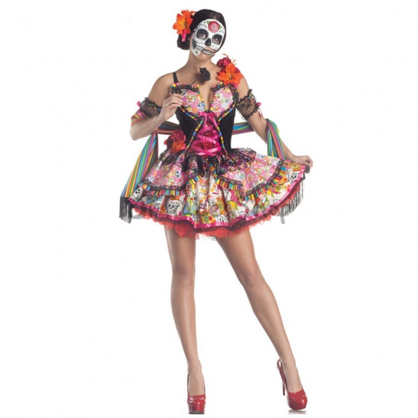 Disfraces Zombie Bride  de Halloween Vestido de  Nuevo Color
