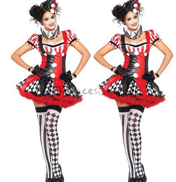 Disfraces Payaso de Circo Distribución de Halloween para Mujeres