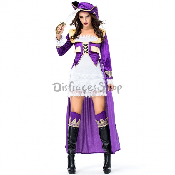 Disfraces Pirata Femenina Ropa de Halloween para Mujer Sexy