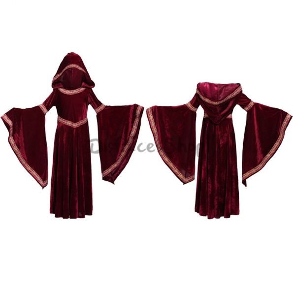 Disfraz de Vampiro Medieval Vino Rojo para Niña