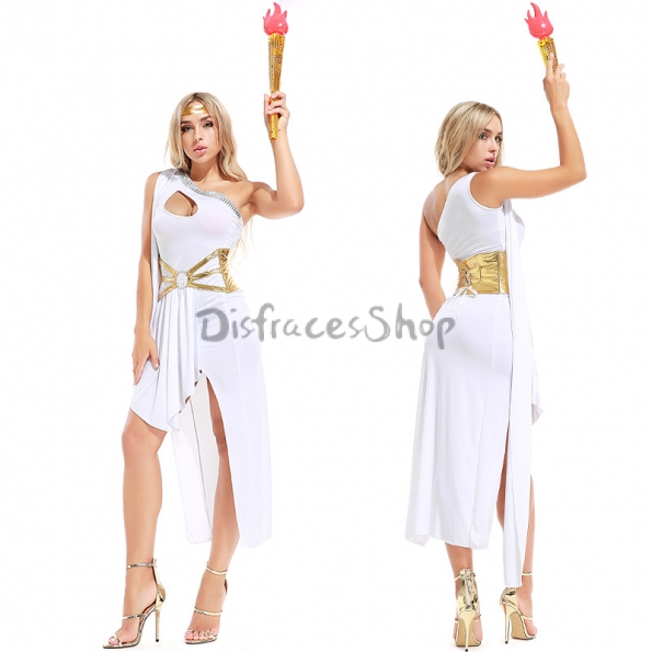 Disfraz Sexy de diosa griega para mujer, 3 piezas