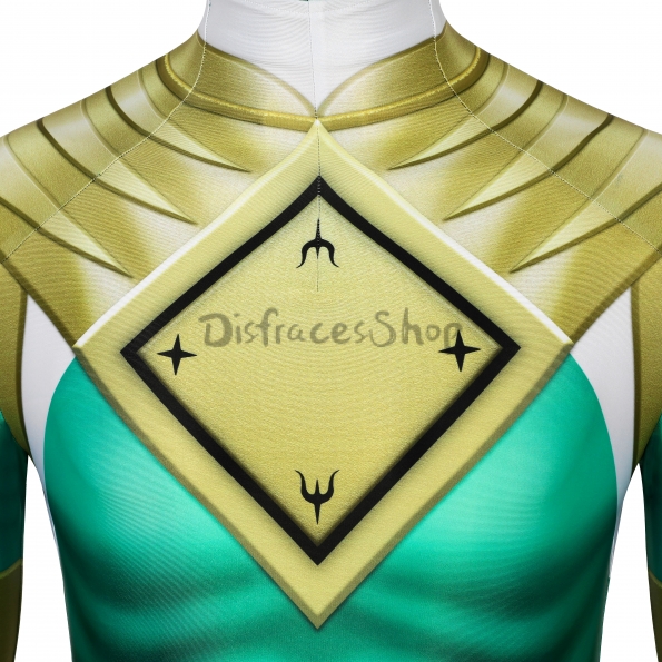 Disfraz de Power Rangers Ranger Blanco Verde - Personalizado