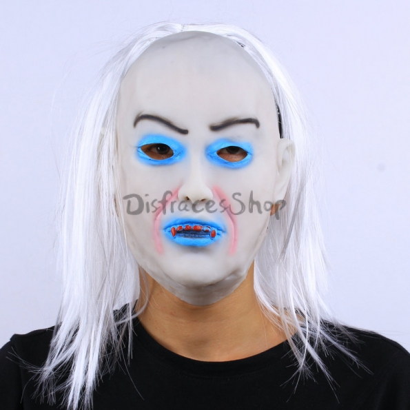 Máscara de Fantasma Femenino Aterrador de Decoraciones de Halloween