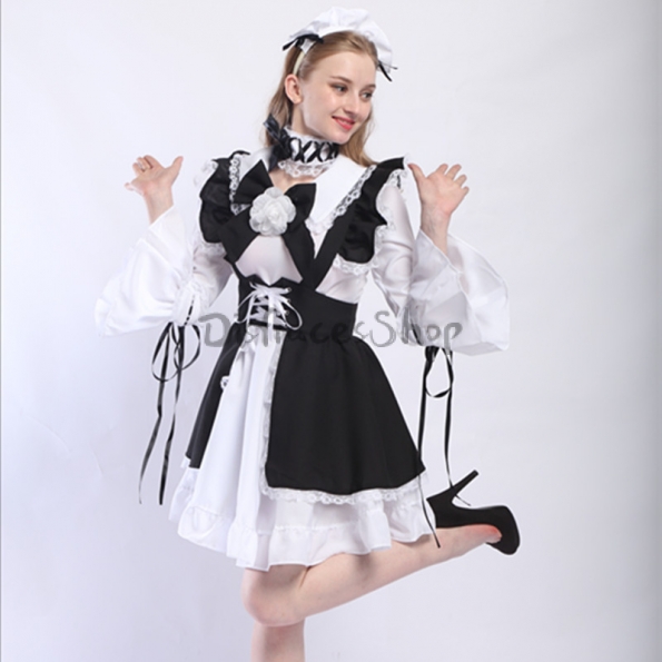 Disfraces Sirvienta Lolita de Talla Grande Vestido de Halloween