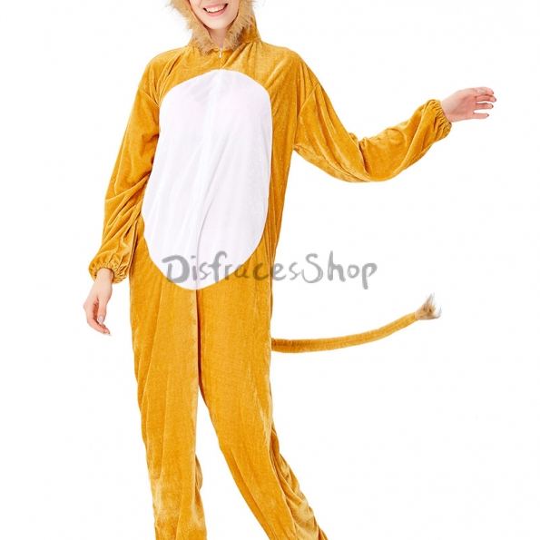 Disfraces Abrigo de Piel de Tigre de Halloween para Mujer