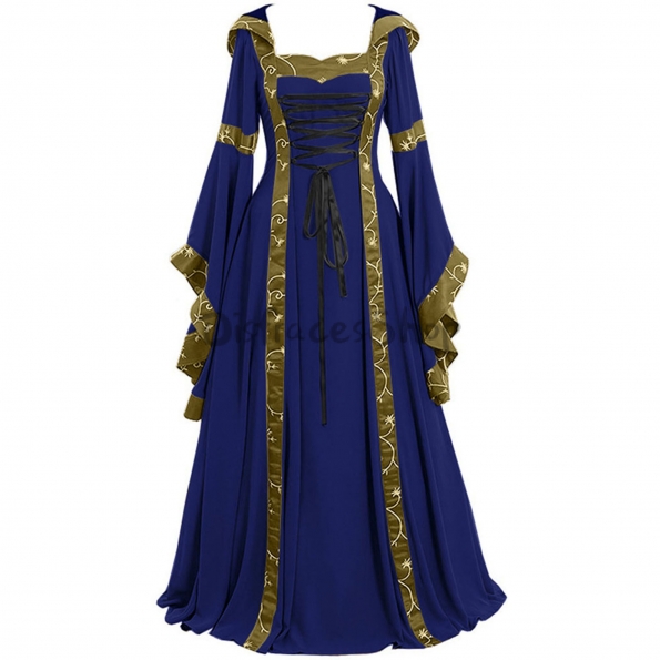 Disfraces de Halloween Vestido de Corte Medieval con Capucha