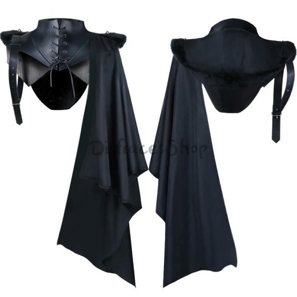 Disfraces de Mantón Medieval Vintage Halloween para Adultos