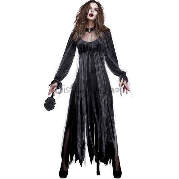 Disfraz Zombie de Novia Fantasma de Terror de Mujer
