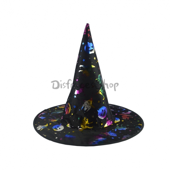Sombrero de Bruja Dorado de Decoraciones de Halloween