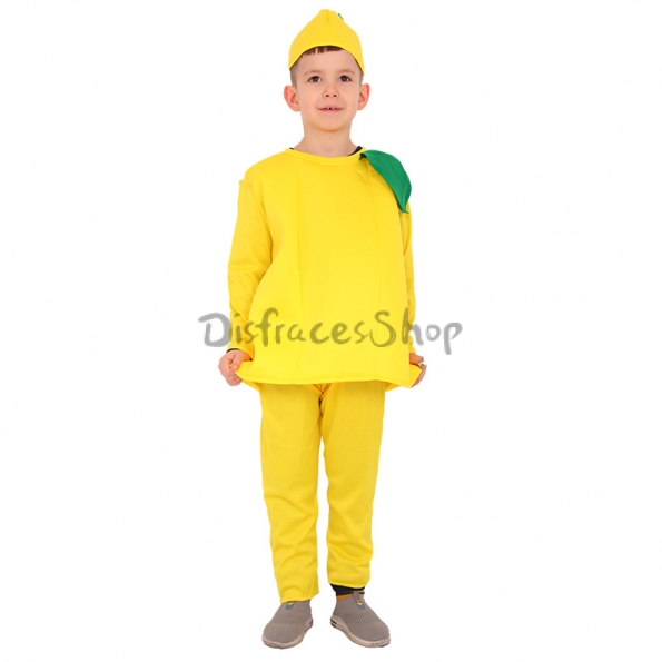 Disfraces de Comida para Niños Cosplay Limón Amarillo