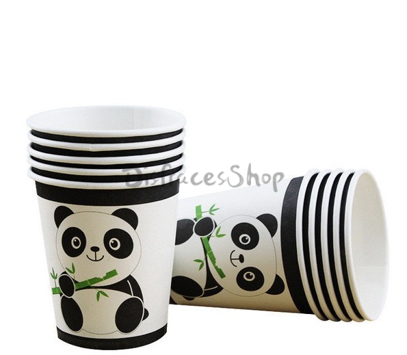 Equipo de Vajilla Panda para Decoración de Cumpleaños