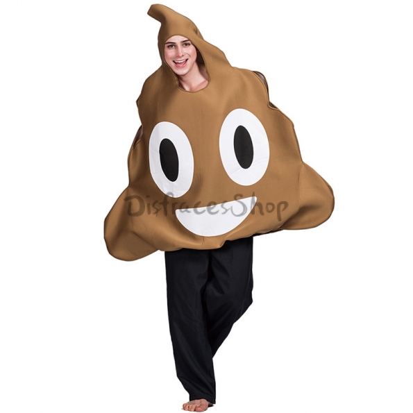 Disfraces de Caca Emoji de Halloween para Adultos