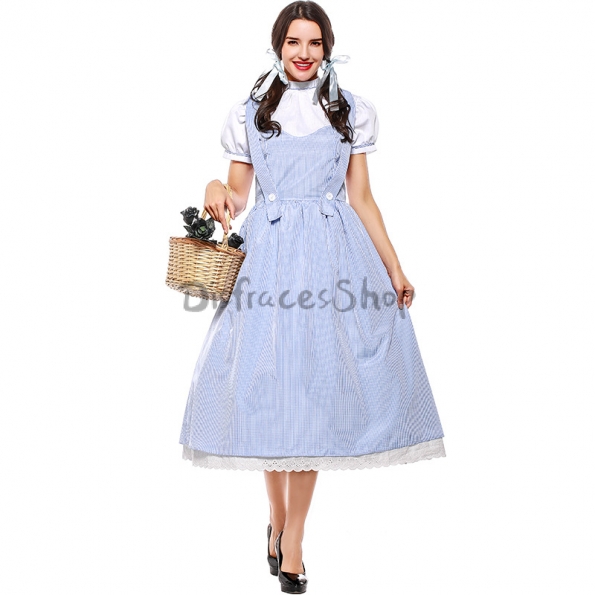 Disfraces Heroína de Oz Dorothy Vestido de Halloween para Mujer