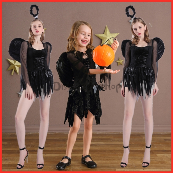 Disfraces Uniforme de juego de ángel malvado Sexy Halloween de Familia