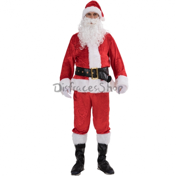 Disfraces de Santa Claus Conjunto Deluxe de Halloween para Hombre