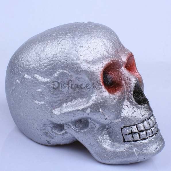 Calavera de Plata de Imitación de Decoraciones de Halloween