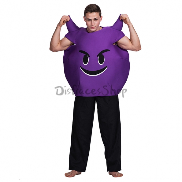 Disfraces de Emoji del Diablo de Halloween para Adultos