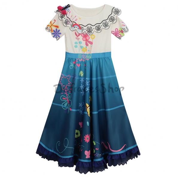 Disfraces Infantiles de Encanto Mirabel Madrigal Vestido con Bolsa - Personalizado