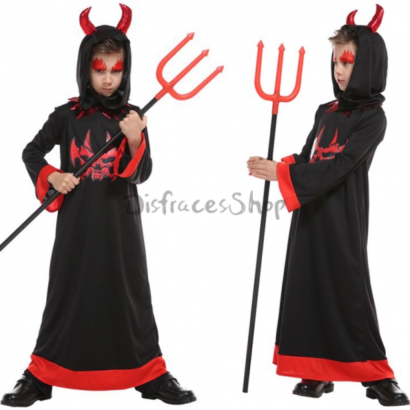 Disfraces de Ángel Diablo Cuernos Rojos Negros