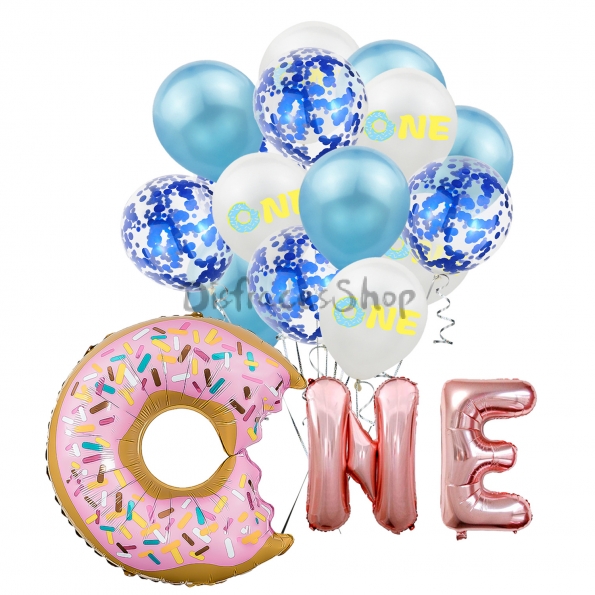 Donut Un Bebé de 1 Año Globos de Cumpleaños