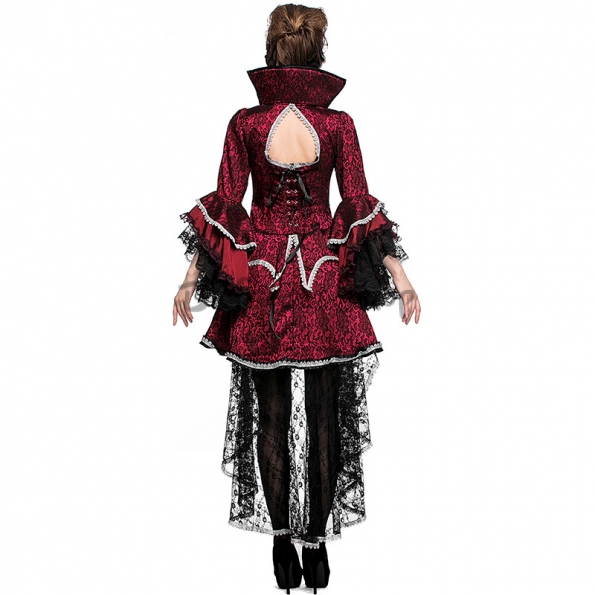 Disfraces de vampiro Condesa Drácula Estilo de Corte Noble Europeo de Halloween para Mujer
