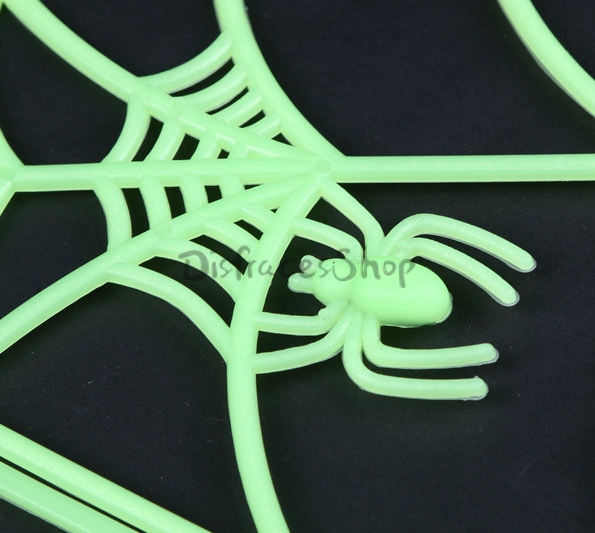 Decoraciones de Halloween Telaraña Luminosa de Plástico