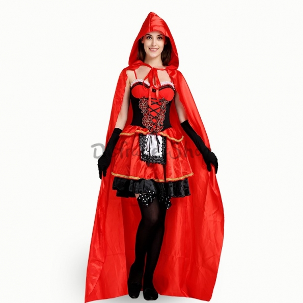 Disfraces Sexy de Bruja Estilo Rojo de Halloween