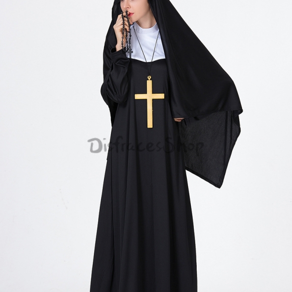 Disfraz de Monja de la Virgen María de Halloween para Mujer