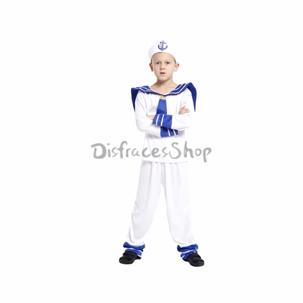 Disfraz de Marinero para Niños Equipo Blanco Marino