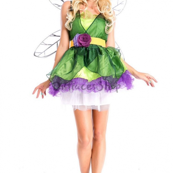 Disfraz Princesa Abeja Vestido Verde de Halloween