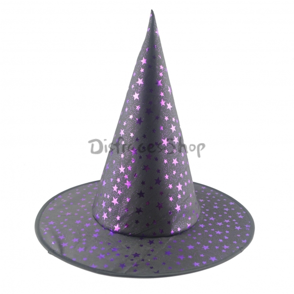 Decoraciones de Halloween Sombrero de Bruja Púrpura