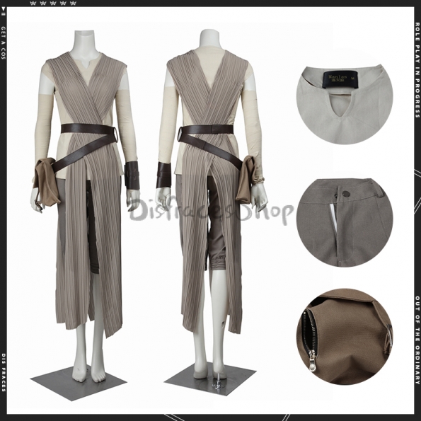 Disfraces de Star Wars The Force Awakens Rey Cosplay - Personalizado