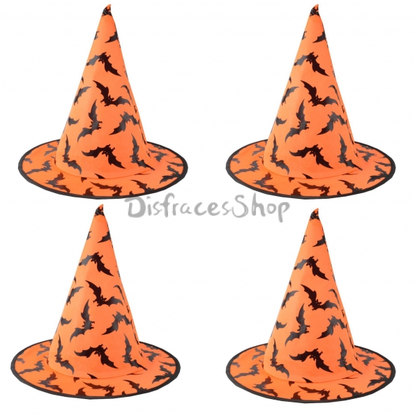 Sombrero de Murciélago Naranja Decoraciones de Halloween