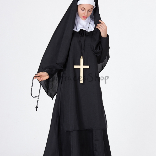 Disfraz de Monja de la Virgen María de Halloween para Mujer