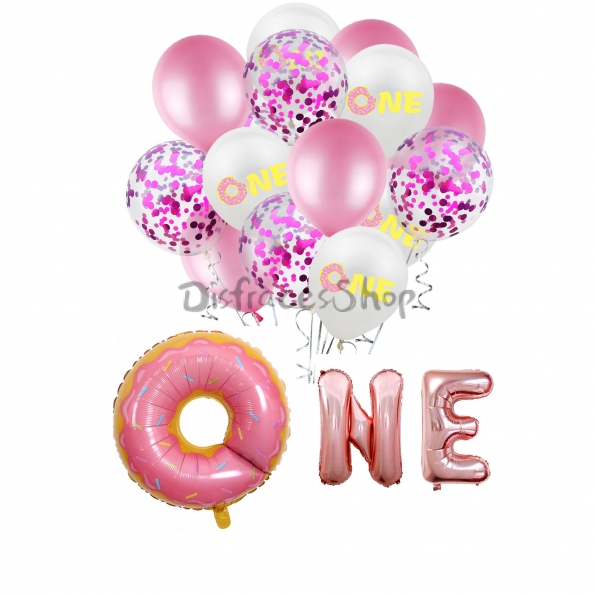 Donuts Combinación Cumpleaños Globos